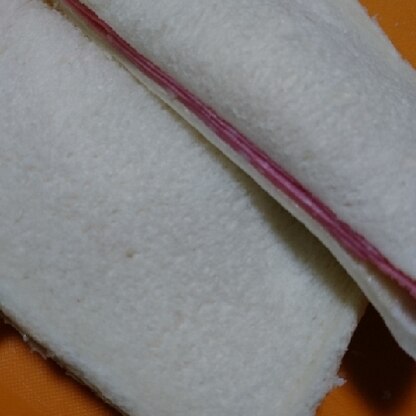 子供がハムだけのサンドイッチが好きなので作りました☆
とても美味しかったです！
ありがとうございました(^^)